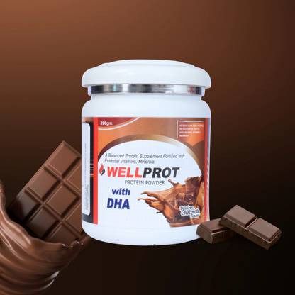 Willsun Pharma WELLPROT - Best Protein Powder with DHA & essential Vitamins and Minerals Plant-Based Protein