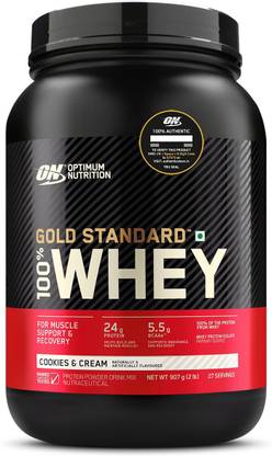 Optimum Nutrition (ON) Gold Standard 100% Protein Powder - Primary Source Isolate Whey Protein