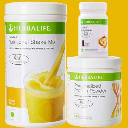 HERBALIFE Formula 1 Mango Combo (Personalised protein & Afresh Elachi) Protein Blends