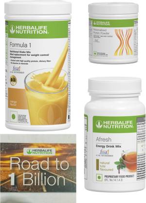 HERBALIFE Formula 1 Mango , PP Powder 200 G , Afresh Energy Mix - Tulsi Protein Shake