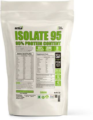 NutriJa WHEY PROTEIN ISOLATE 95% (2Lbs Banana) Whey Protein