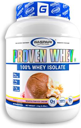 Gaspari Nutrition Proven Whey 100% Whey Isolate | 26g Instant Isolate & Hydrolyzed Whey Protein