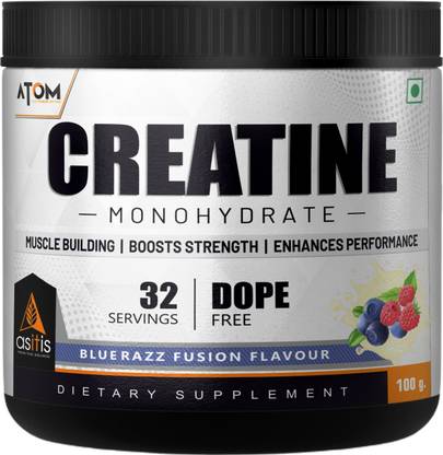 AS-IT-IS Nutrition ATOM Monohydrate 100g | Blue razz Flavour | Creatine