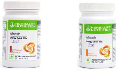 HERBALIFE Afresh Energy Drink Mix-CINNAMON And AFRESH PEACH Energy Bars