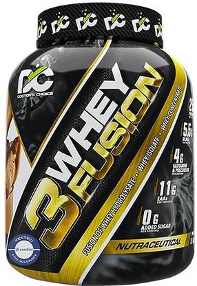 DOCTOR'S CHOICE 3 Whey Fusion (Fusion Of Whey Hydrolysate Whey Isolate Whey Concentrate) Whey Protein
