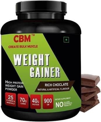 CBM Weight Gainer 2LB Chocolate Powder Weight Gainers/Mass Gainers