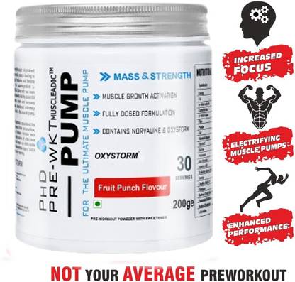 MUSCLEADIC PHD PUMP 30 Serving Pre Workout