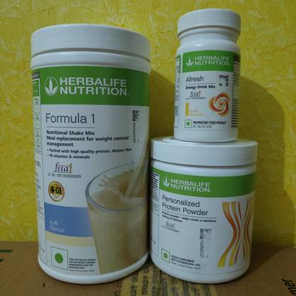 Herbalife Nutrition WEIGHT LOSS COMBO F1 KULFI SHAKE PROTEIN POWDER 200GM AFRESH LEMON Protein Bars