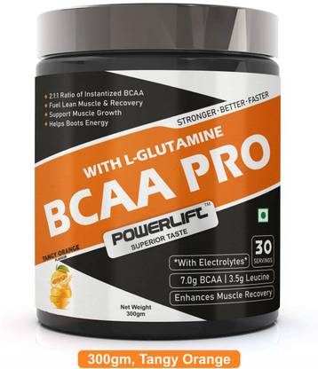 POWERLIFT BCAA Pro With Electrolyte, Reducing Muscle Breakdown & Muscle Recovery BCAA