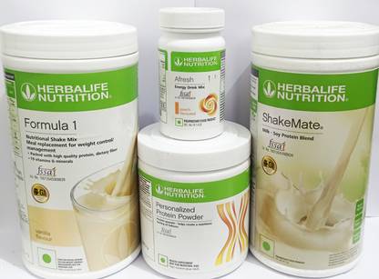 HERBALIFE Formula1 Vanila 500g Shakemate 500g Protine Powder 200g Peach Afresh 50g Protein Blends