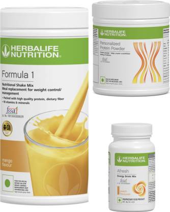HERBALIFE F1 SHAKE Mango , PP Powder 200 G , Afresh - Peach Protein Shake
