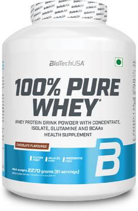 BiotechUSA 100% Pure Whey | Chocolate | 4lbs Whey Protein Concentrate Whey Protein
