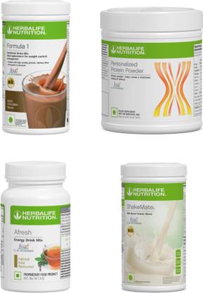 HERBALIFE Formula 1 Shake Chocolate, Afresh Tulsi, Protein 200g, Shakemate Protein Shake