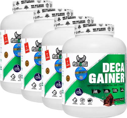 DAFFODIL HEALTHCARE DECA GAINER (UNMATCHED STRENGTH SIZE AND POWER) 1KG PACK OF 4 Weight Gainers/Mass Gainers