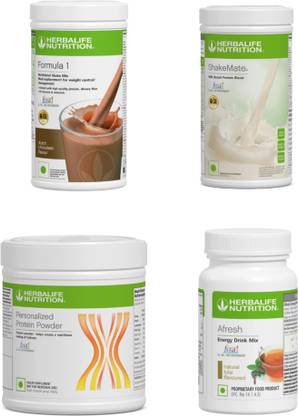 Herbalife Nutrition F1 Shake Chocolate , Small Protein Powder, ShakeMate , Afresh - Tulsi Protein Shake