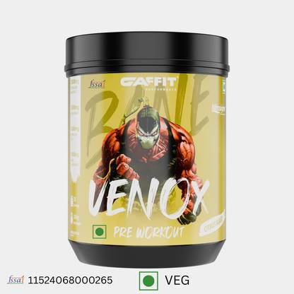 GAFFIT VENOX Pre Workout Supplement| 30 Servings | Clean Energy, Pump & Precision Focus Pre Workout