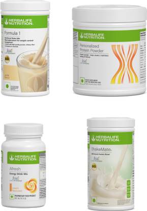 HERBALIFE Shake Vanilla Flavour, Afresh peach Protein powder 200g.Shakemate Protein Shake
