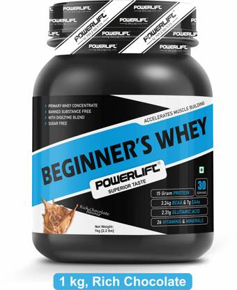 POWERLIFT Beginner's Whey Protein, With 26 vitamin & Mineral, Added Digezyme, High Protein Whey Protein