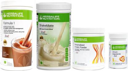 Herbalife Nutrition formula 1 chocolate 500g+ shakemate + protein powder 200g + afresh lemon 50g Plant-Based Protein