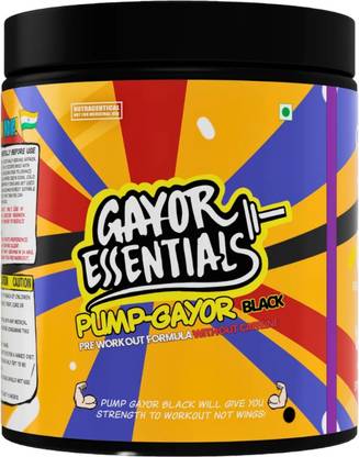 gayor essentials Pump Gayor Black |Pre-Workout without Caffeine, Non-Stimulant, 26 Servings Pre Workout