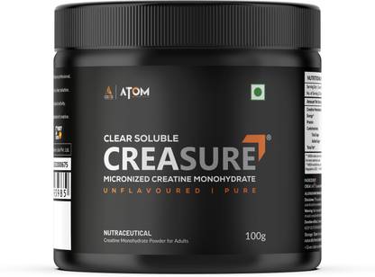 AS-IT-IS Nutrition ATOM Creasure® 100% Soluble Creatine Monohydrate, Unflavored, 33 Servings Creatine