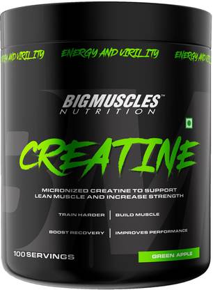BIGMUSCLES NUTRITION Creatine Monohydrate [100 Servings] | Lab Tested | Muscle Building & Recovery Creatine