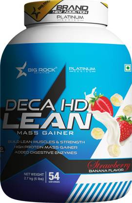 BIG ROCK NUTRITION Labdoor Certified Deca HD Lean Mass Gainer Weight Gainers/Mass Gainers