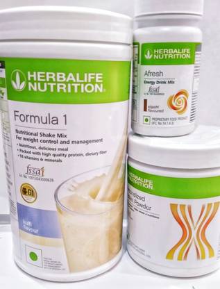 HERBALIFE Formula1 Kulfi Flavor 500g Protine Powder 200g & Elachi Afresh 50g Plant-Based Protein