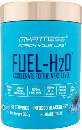 MYFITNESS ® FUEL H2O 30 Servings Infused Blackberry India's Most Powerful Non Caffeine Pre Workout