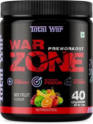 Total War WAR ZONE For Muscle Pump ,Non-Crash Energy Both For Men & Women Sports Drink Pre Workout
