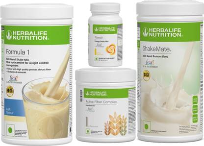 HERBALIFE Shake Kulfi Afresh Lemon Active Fibre Complex Shakemate Protein Shake