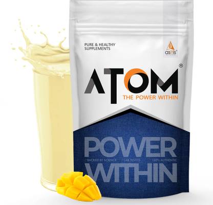 AS-IT-IS Nutrition ATOM Mass Gainer 1 Kg | Pack of 13 servings | 5:1 Carb-Protein Ratio Weight Gainers/Mass Gainers