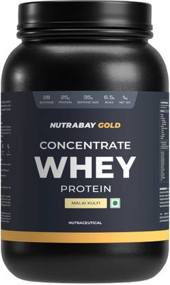 Nutrabay Gold 100% Whey Protein Concentrate with Digestive Enzymes & Vitamin Minerals Whey Protein