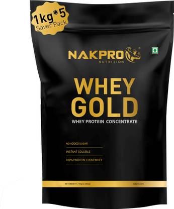 Nakpro 100% Gold Concentrate | 24.7g Protein, 5.7g BCAA | Whey Protein
