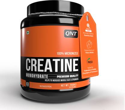 QNT Creatine Monohydrate, Improves Performance, 250g, 83 Servings Creatine