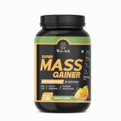 Wel-Ark Super Muscle Mass Gainer for men and women Weight Gainers/Mass Gainers