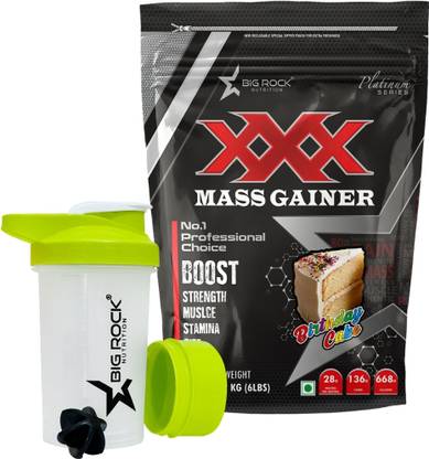 BIG ROCK NUTRITION Combo of Shaker and XXX Weight Gainers/Mass Gainers