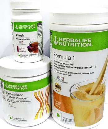 HERBALIFE Formula1 Orange 500g Protine Powder 200g & Kashmeri Kawa Afresh 50g Plant-Based Protein