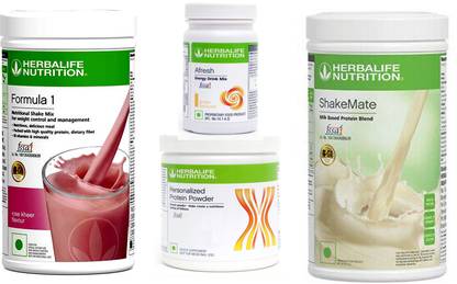 HERBALIFE Formula 1 Rose Kheer + Protein Powder 200 Gram + Afresh Ginger + Shake Mate Protein Shake