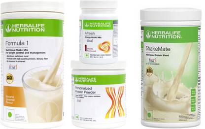 HERBALIFE Formula 1 Protein 200 Gram + Afresh Elaichi + Shake Mate Protein Shake