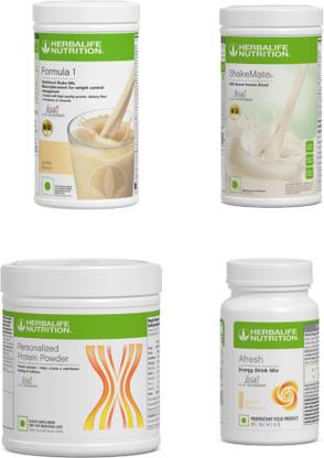 HERBALIFE F1 Shake Vanilla , PPP 200 G, ShakeMate , Afresh - Ginger Protein Shake