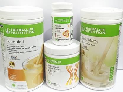 HERBALIFE Formula1 Orange 500g Shakemate 500g Protine Powder 200g Elachi Afresh 50g Protein Blends