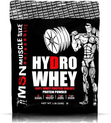 MUSCLE SIZE HYDRO WEHY PROTEIN 100% ISOLATE (3lbs) Whey Protein