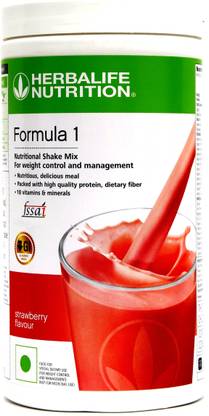 HERBALIFE formula 1 shake- strawberry flavour set 1 Plant-Based Protein