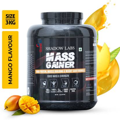 OREALFIT Shadow Labs mass gainer Delicious Taste For Mass Gaining Weight Gainers/Mass Gainers