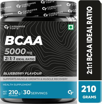 CARBAMIDE FORTE Pre Workout Supplement with BCAA I Powder with Ideal 2:1:1 Ratio | Energy Drink BCAA