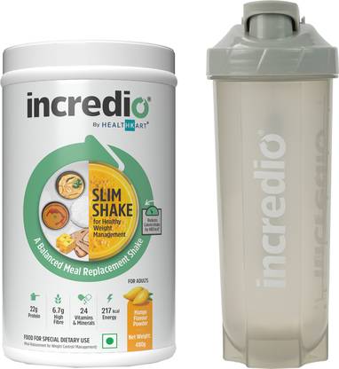Incredio t Slim Shake for Weight Management, Meal Replacement Shake, Shaker Protein Shake