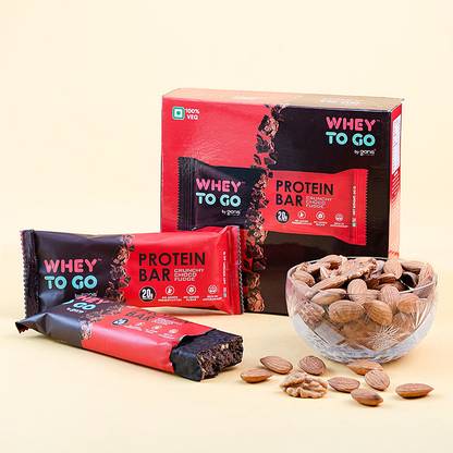 Whey To Go By Gianis Protein bar Choco Fudge Brownie Pack Of 12 Protein Bars