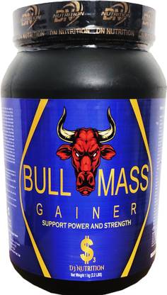 Dollar3 Nutrition Bull Mass Gainer For Bulk Muscle Gain Inspired By USA (Cafe Mocha 2.2Lbs) Weight Gainers/Mass Gainers