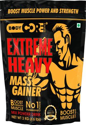 Body Core Science Extreme Heavy Mass Gainer(Vanilla-3Kg) Weight Gainers/Mass Gainers